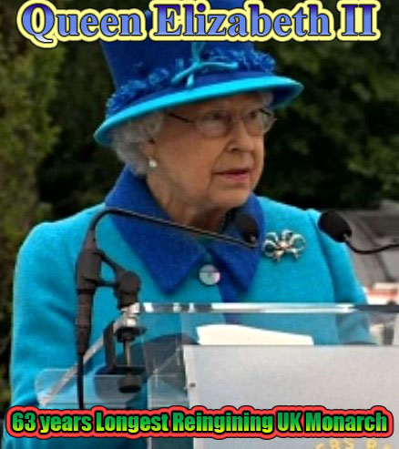 Queen Elizabeth II 63 Years Reigning British monarch